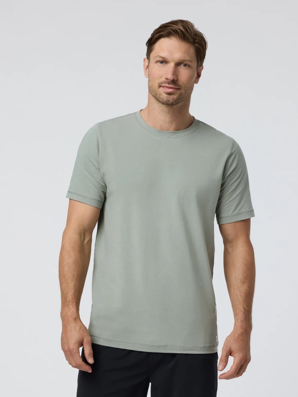 Vuori Sage Green Short Sleeve Crew Tee